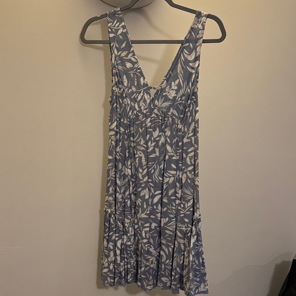 Floral Blue and White Women's Dress